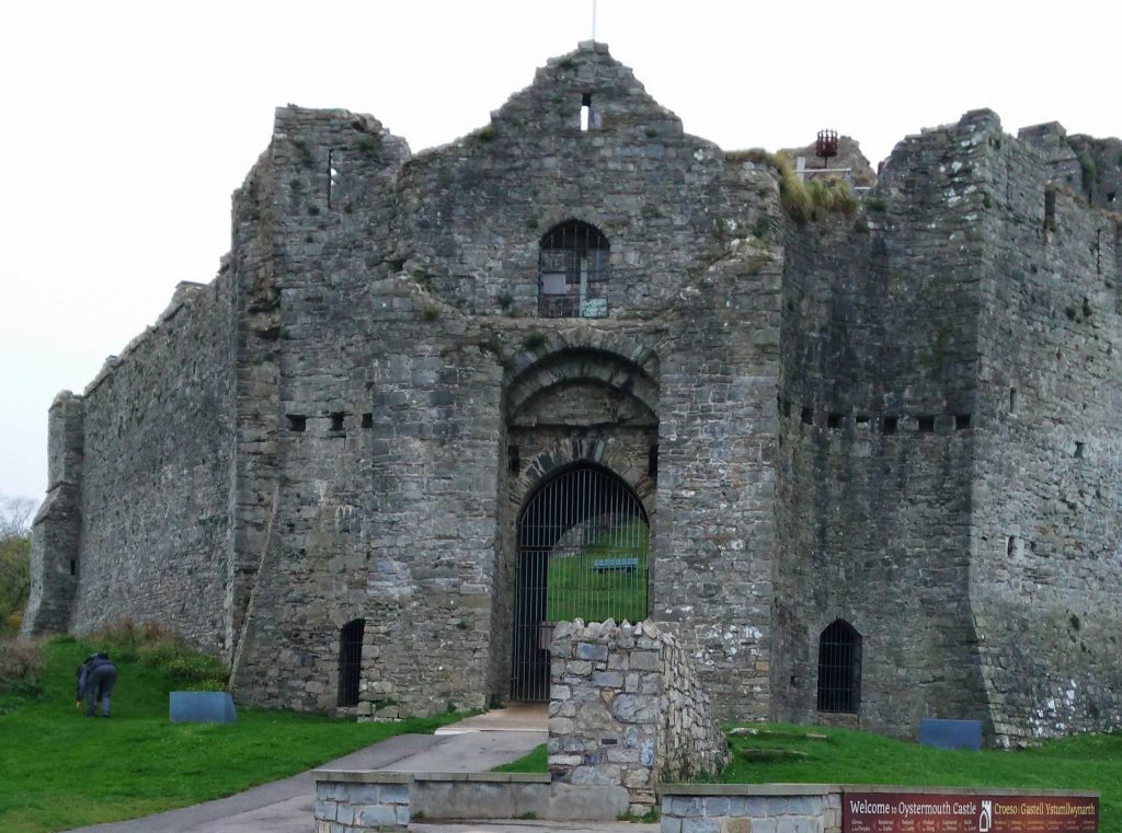 Oystermouth Castle, Mumbles, Wales